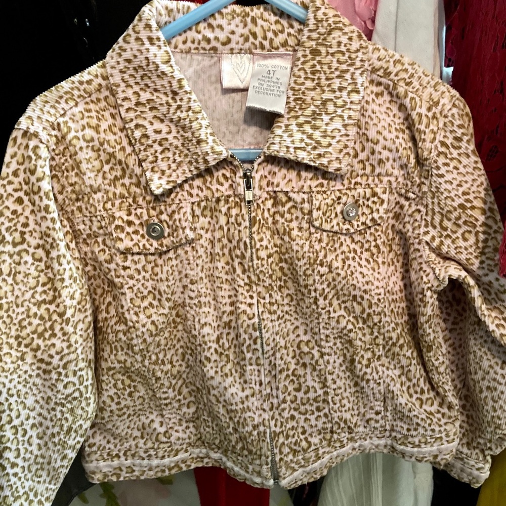 Girls animal print jacket